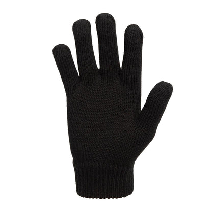 Black Print - Pack Shot - Slazenger Unisex Adult Knitted Gloves