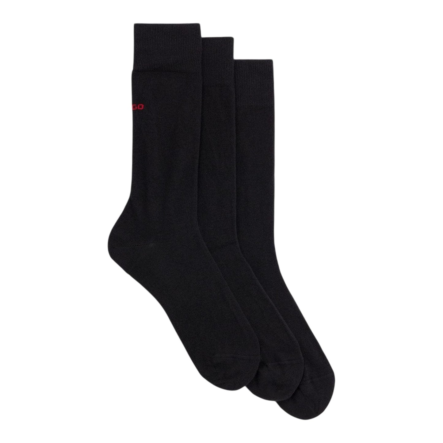 Black - Front - Hugo Mens Socks (Pack of 3)