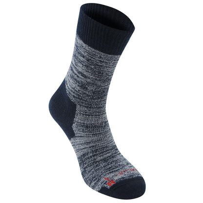 Navy - Front - Karrimor Womens-Ladies Merino Blend Crew Socks (Pack of 1)