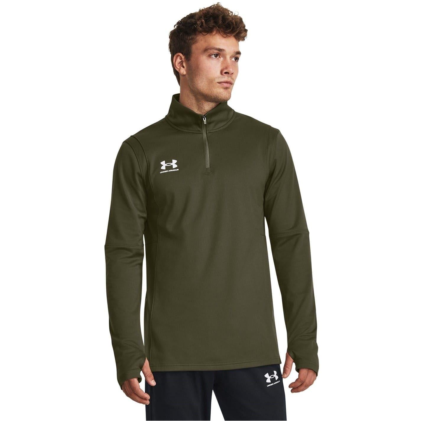 Marine OD Green - Side - Under Armour Mens Challenger Midlayer