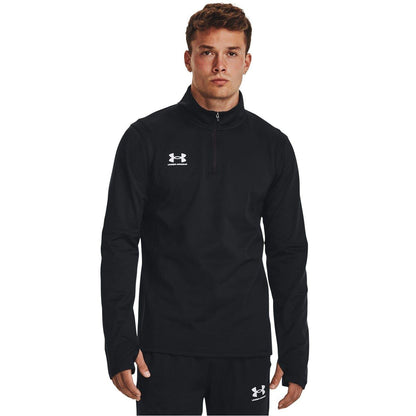 Black-White - Side - Under Armour Mens Challenger Midlayer