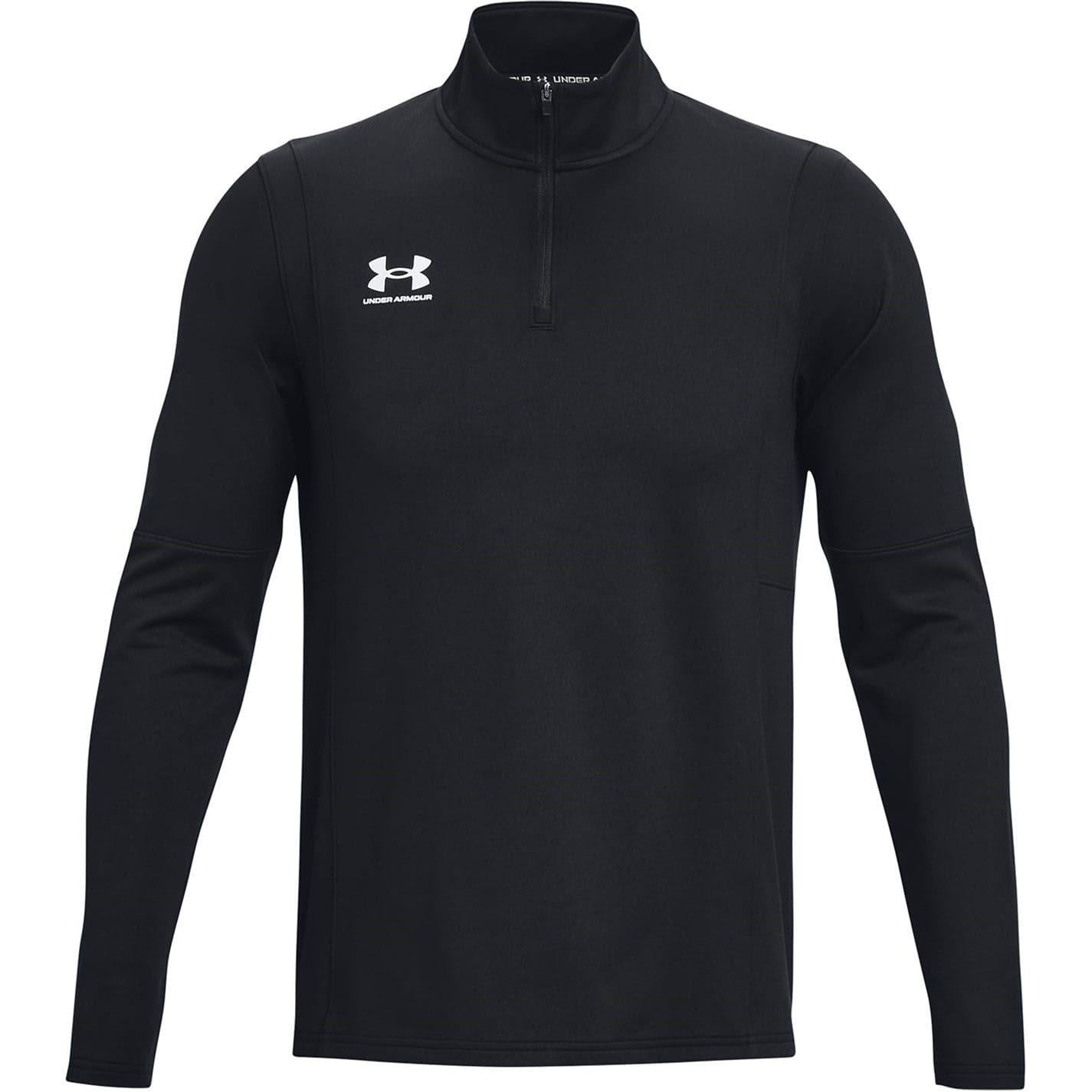 Black-White - Front - Under Armour Mens Challenger Midlayer