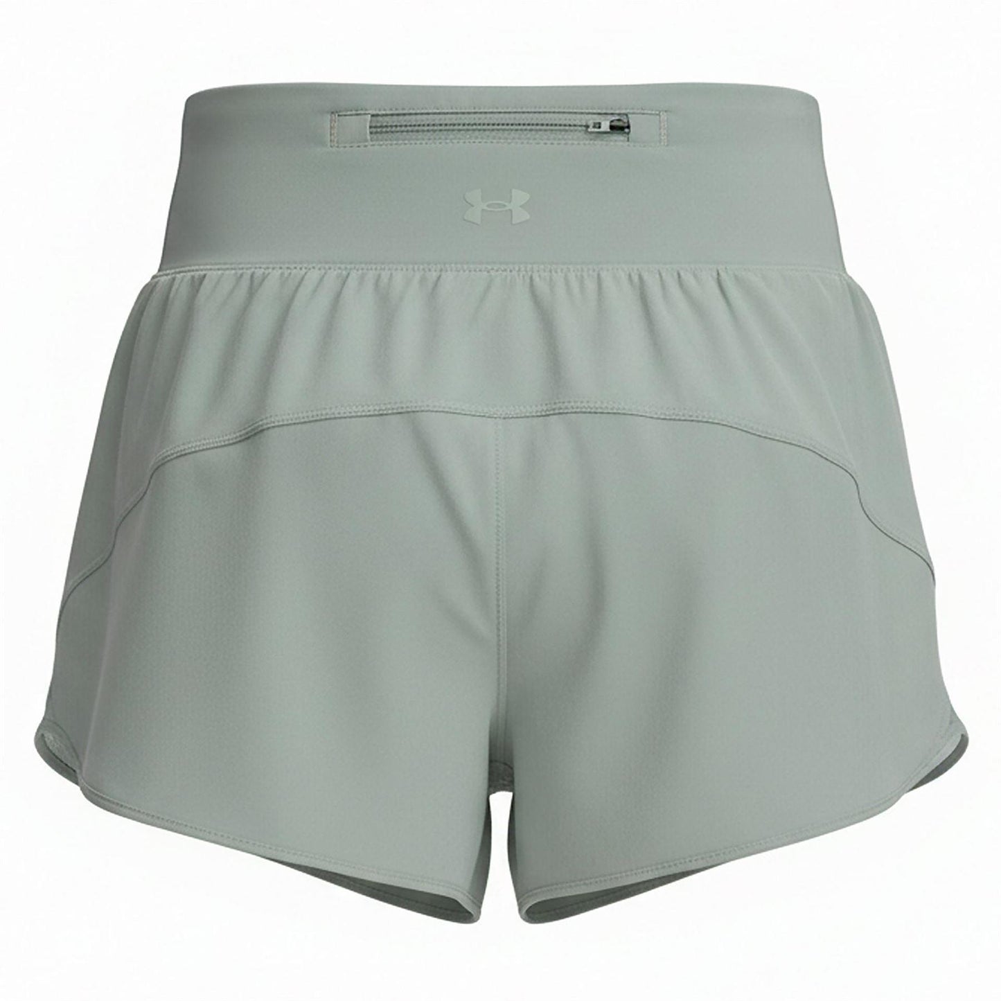Green - Back - Under Armour Womens-Ladies Launch Pro Running Shorts