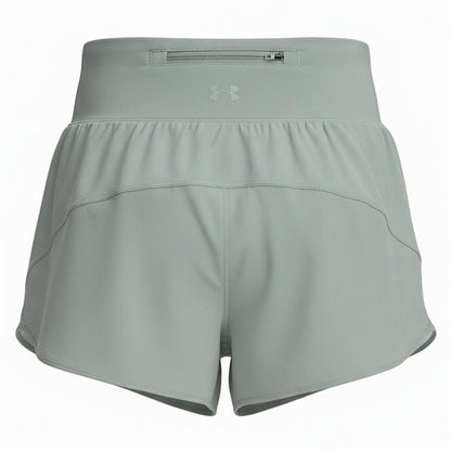Green - Back - Under Armour Womens-Ladies Launch Pro Running Shorts