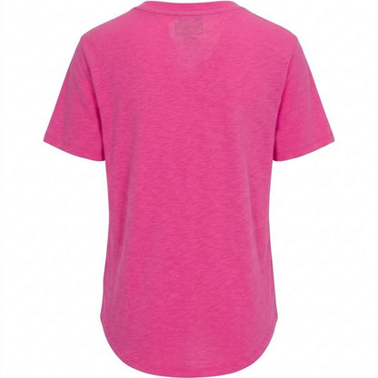 Fuchsia - Back - PJ Salvage Womens-Ladies Slub V Neck Short-Sleeved T-Shirt