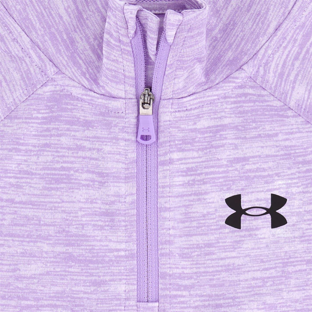 Lilac-Black - Side - Under Armour Girls Tracksuit Set