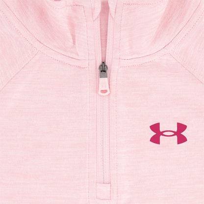 Pink - Side - Under Armour Girls Tracksuit Set