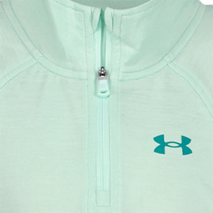 Green-Teal - Side - Under Armour Girls Tracksuit Set