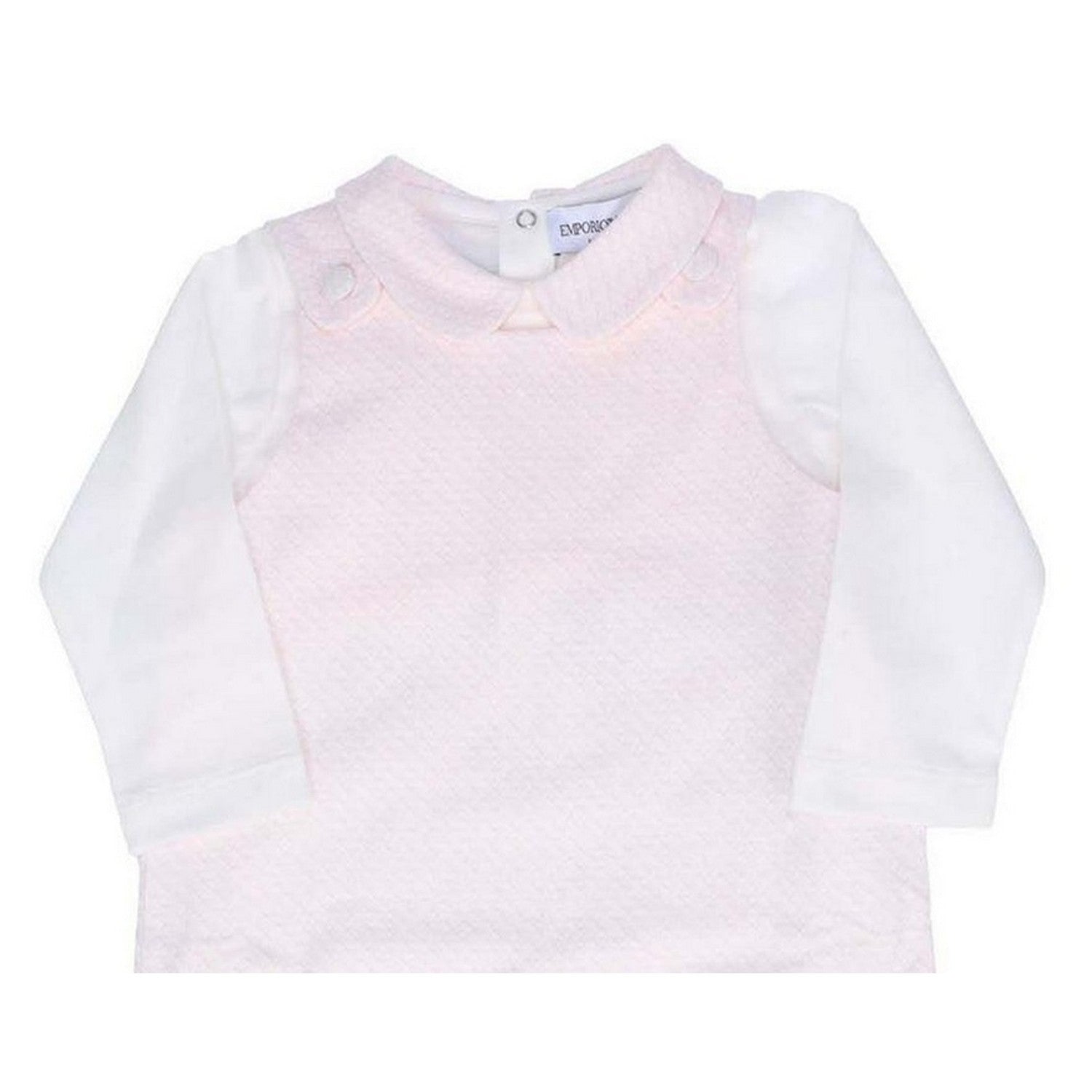 Pink - Lifestyle - Emporio Armani Girls Cotton Babysuit
