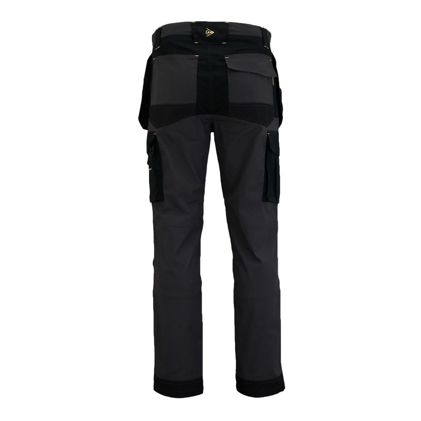 Black - Back - Dunlop Mens Endurance Regular Work Trousers