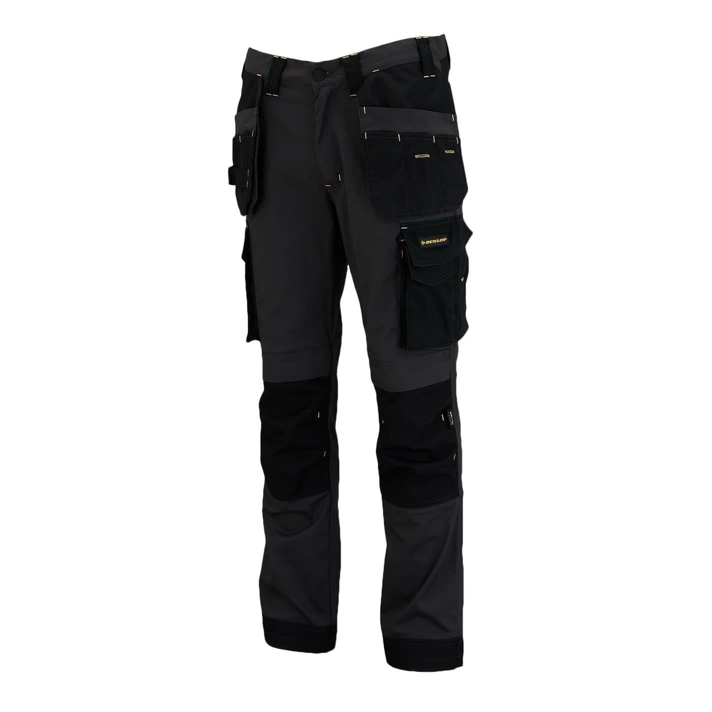 Black - Side - Dunlop Mens Endurance Regular Work Trousers