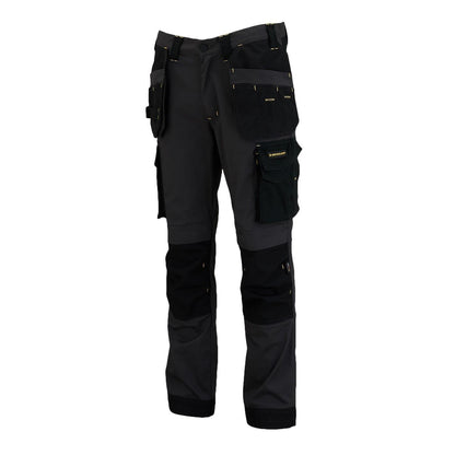 Black - Side - Dunlop Mens Endurance Regular Work Trousers