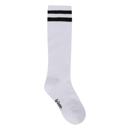 Black-White - Pack Shot - Lee Cooper Childrens-Kids Crew Socks (Pack of 6)
