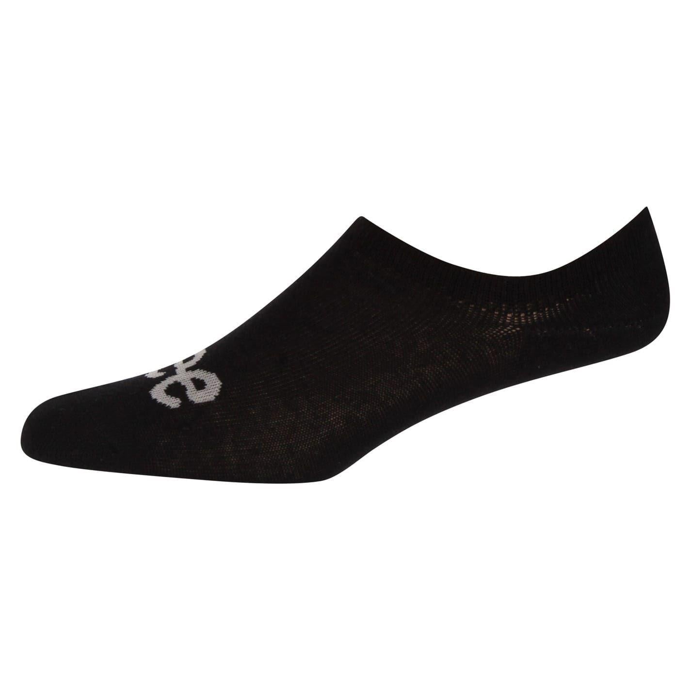Black - Back - Lee Unisex Adult Chris No-Show Socks (Pack of 3)