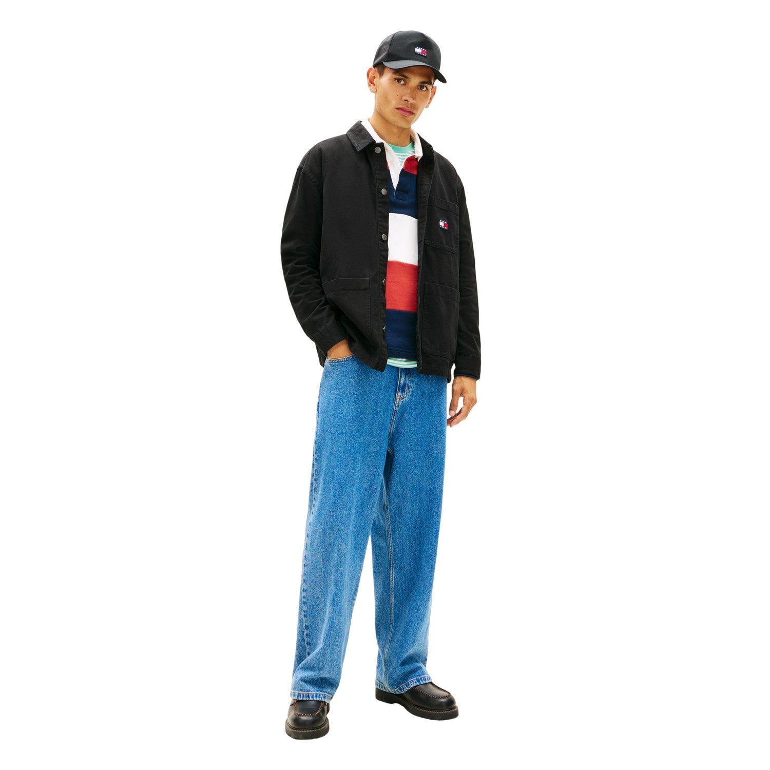 Black - Lifestyle - Tommy Jeans Mens Essential Overshirt