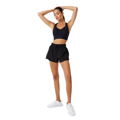 Black - Lifestyle - USA Pro Womens-Ladies High Support Sports Bra