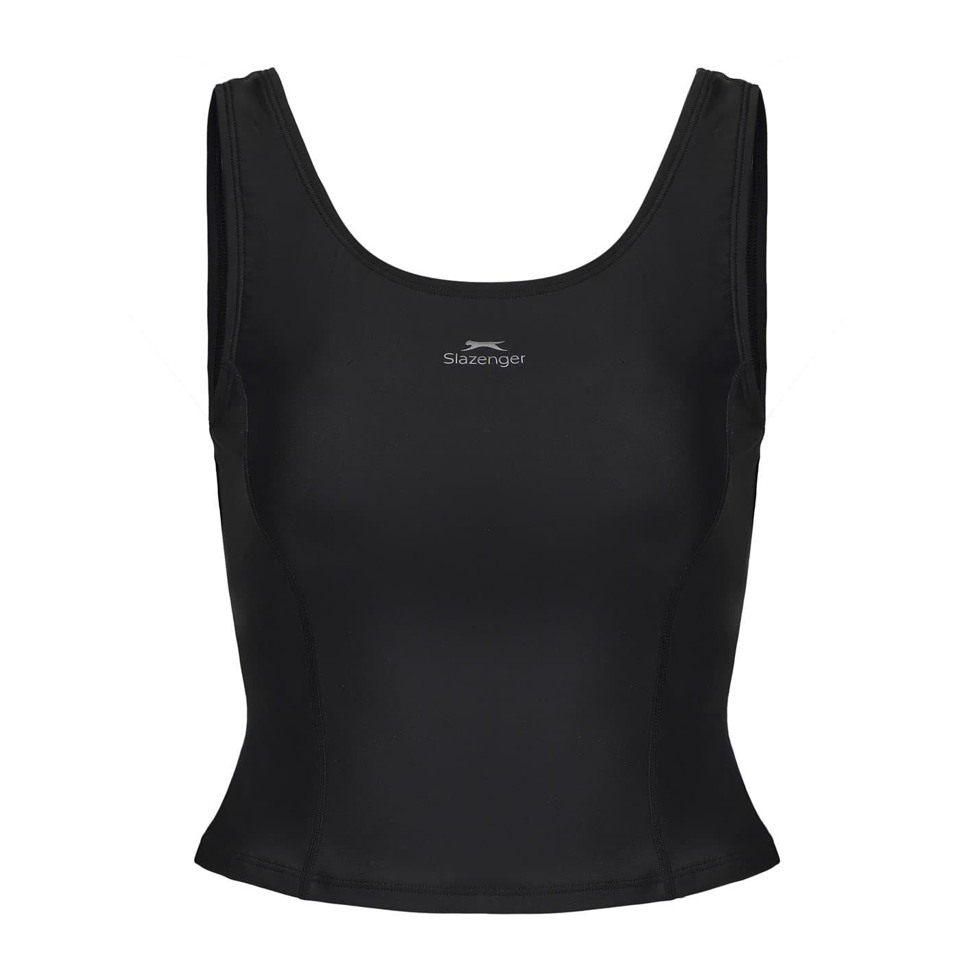 Black - Back - Slazenger Womens-Ladies Tankini Set