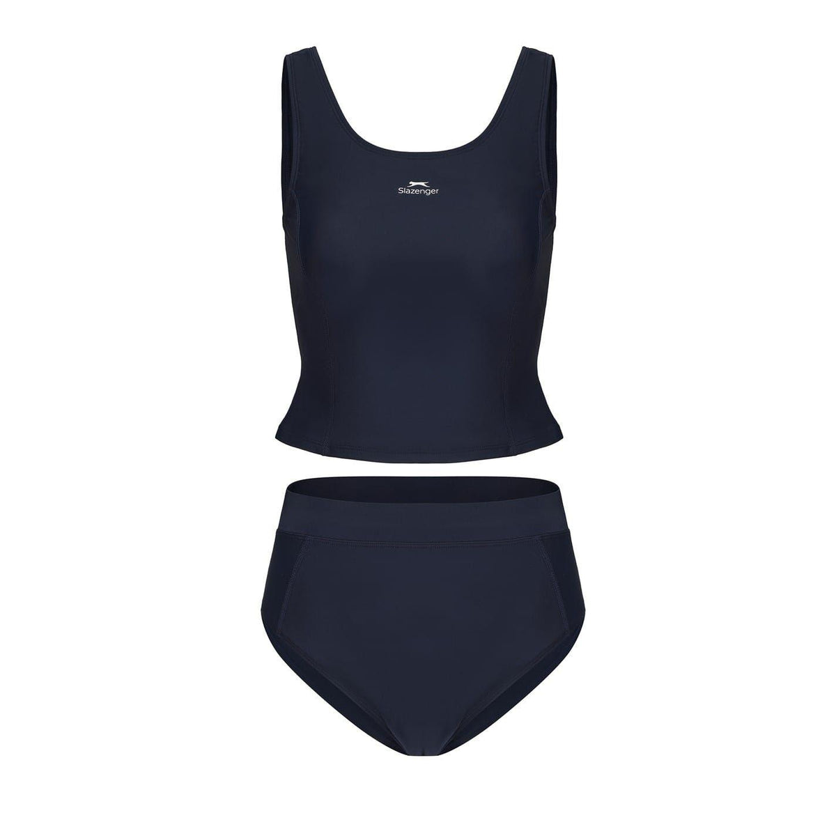 Navy - Front - Slazenger Womens-Ladies Tankini Set
