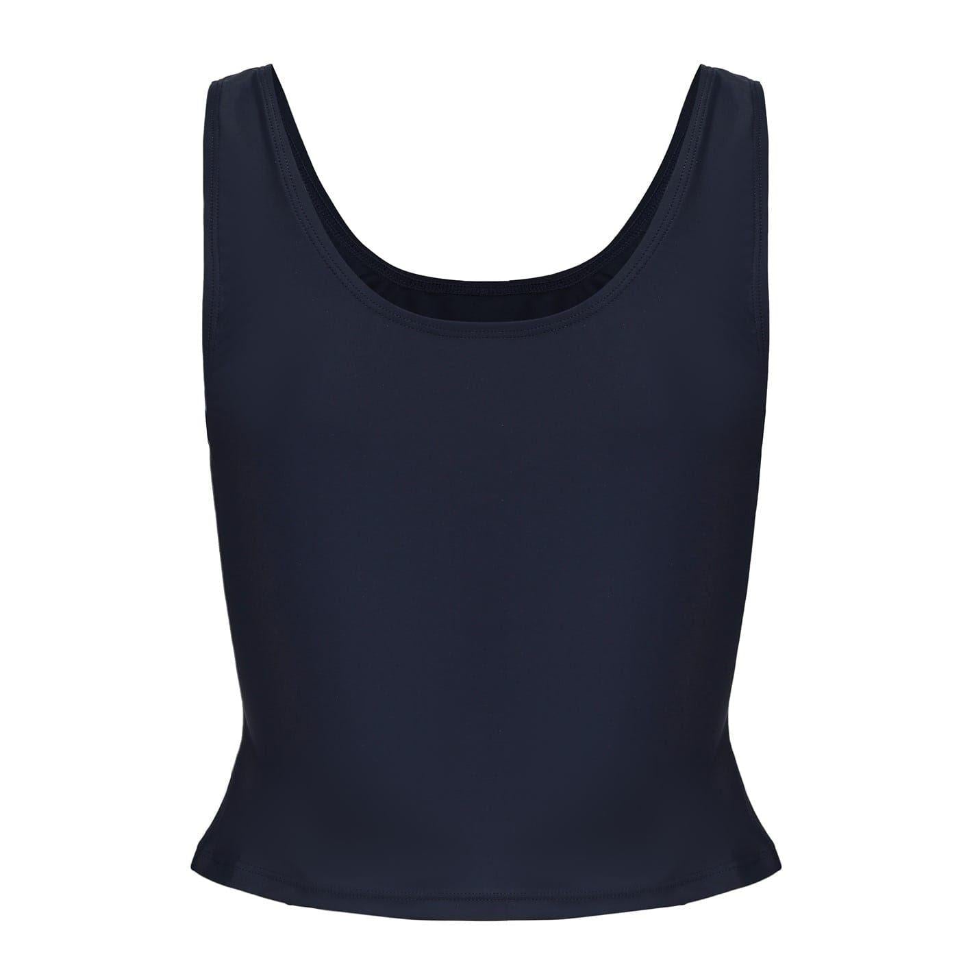 Navy - Side - Slazenger Womens-Ladies Tankini Set
