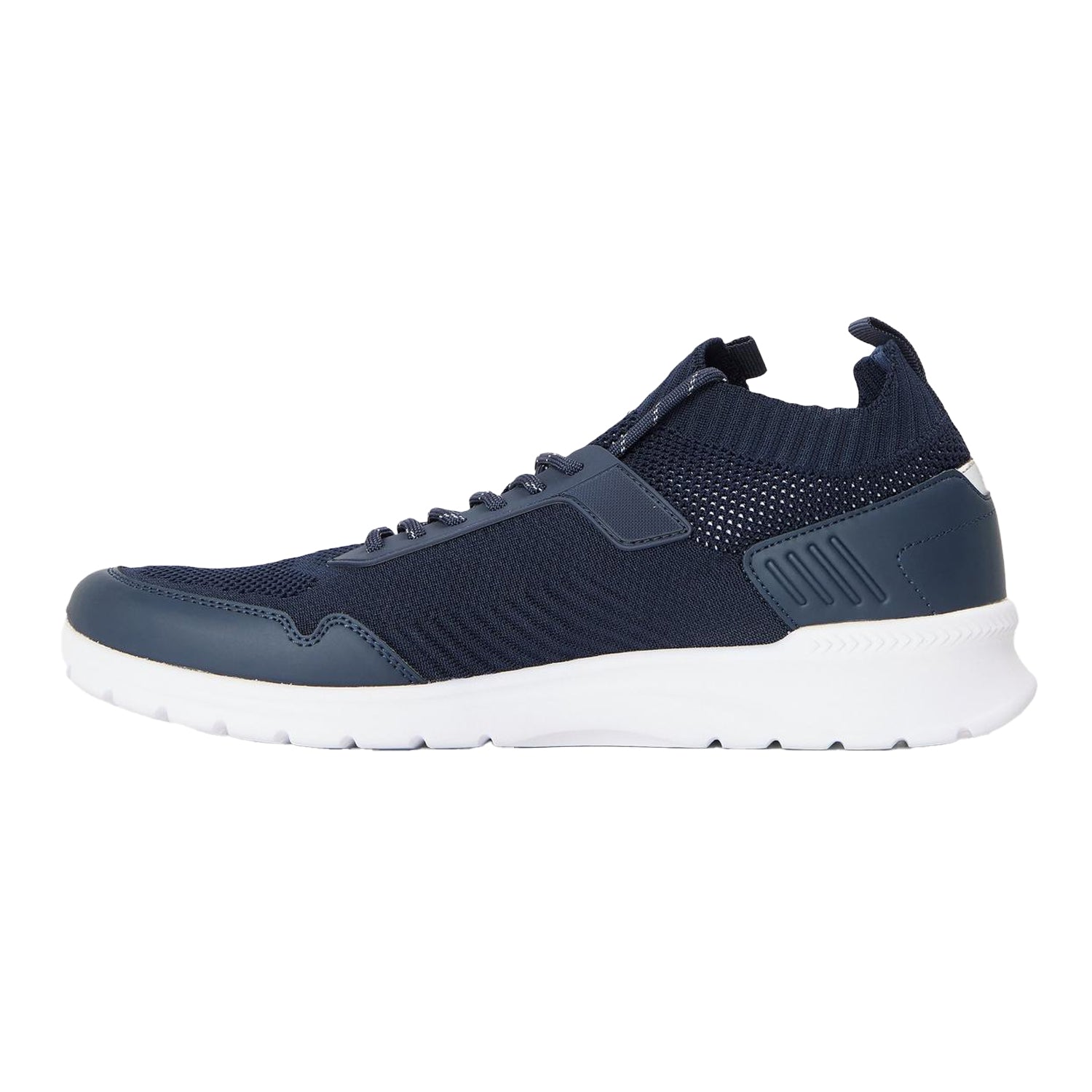 Dark Blue - Back - Boss Mens Extreme Leather Low Cut Trainers