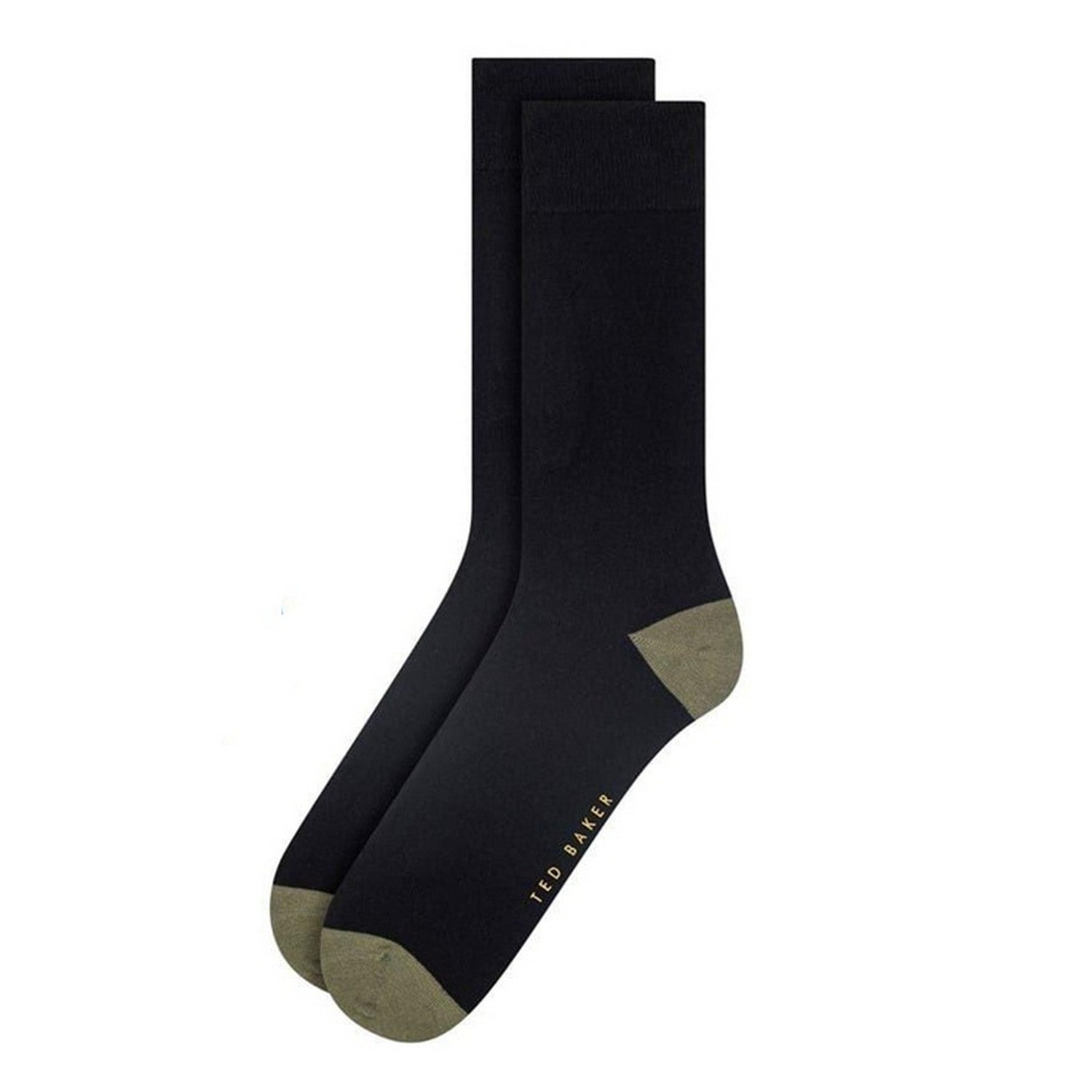 Beige-Navy-Black - Back - Ted Baker Mens Cotton Blend Crew Socks (Pack of 3)