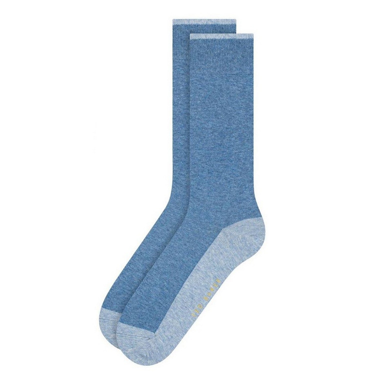 Blue - Lifestyle - Ted Baker Mens Cotton Blend Crew Socks (Pack of 3)