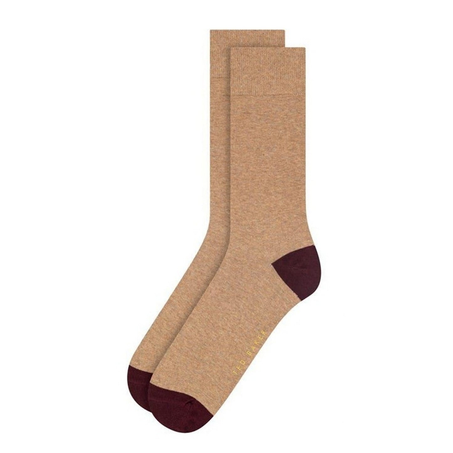 Beige-Navy-Black - Side - Ted Baker Mens Cotton Blend Crew Socks (Pack of 3)