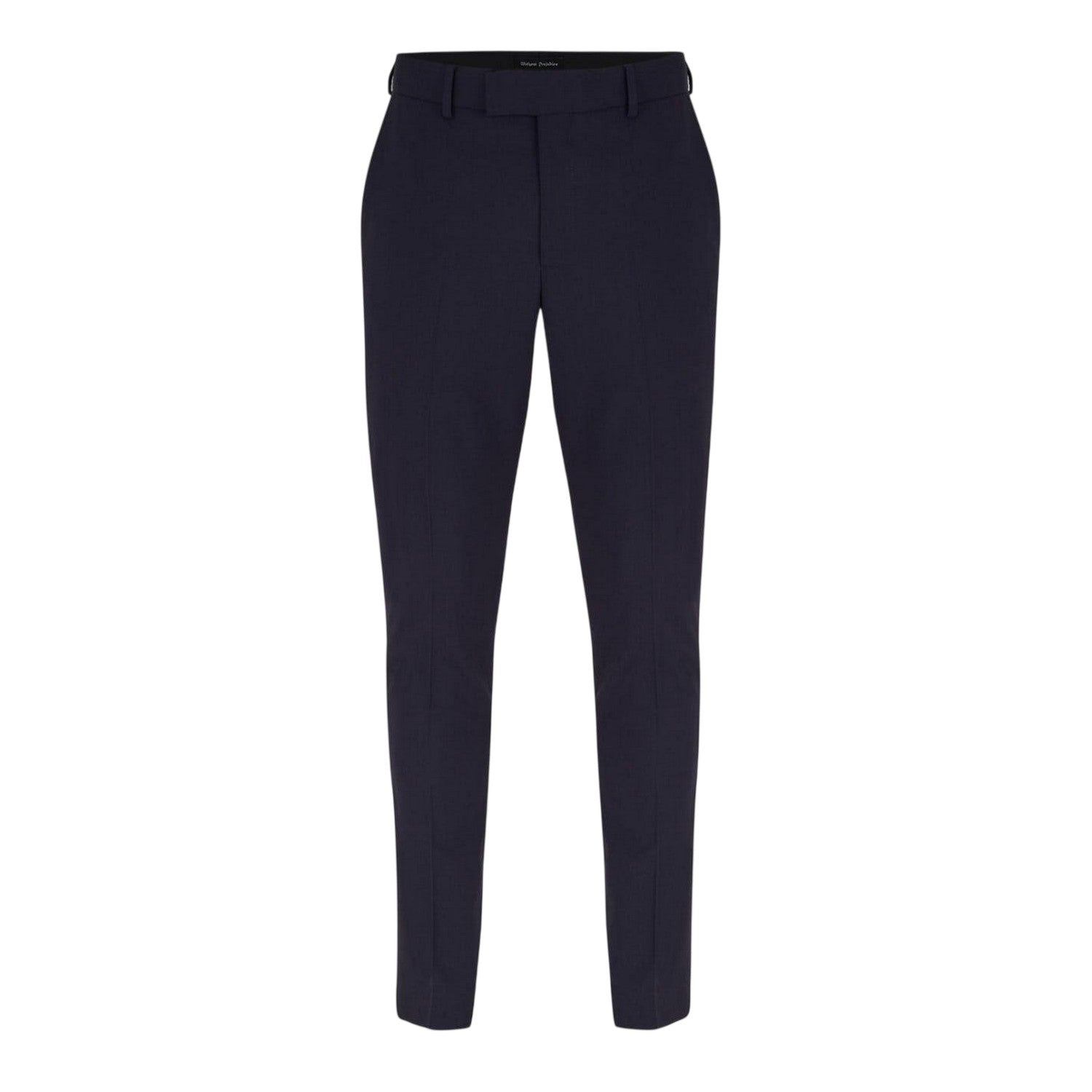 Navy - Front - Without Prejudice Mens Slim Business Suit Trousers