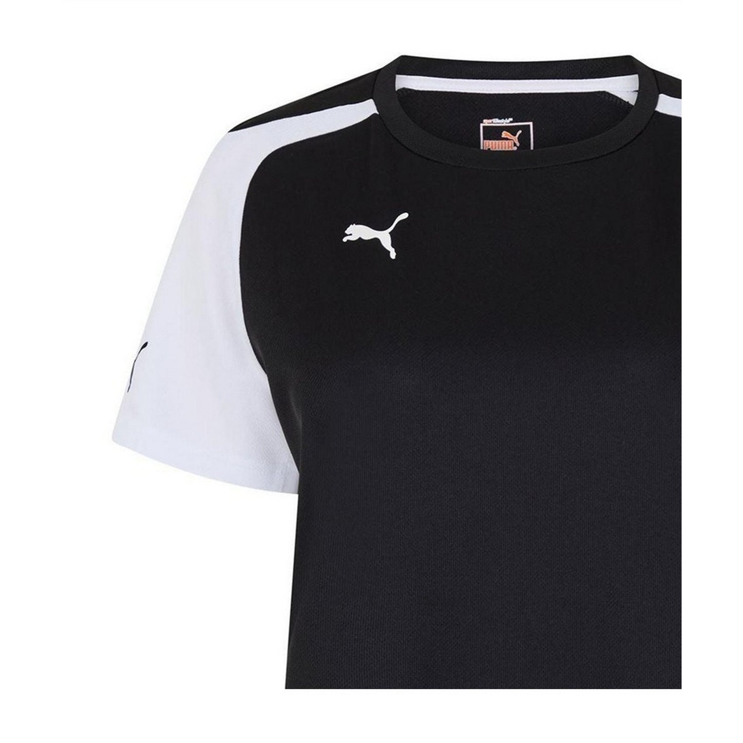Black-White - Side - Puma Womens-Ladies Speed Short-Sleeved T-Shirt