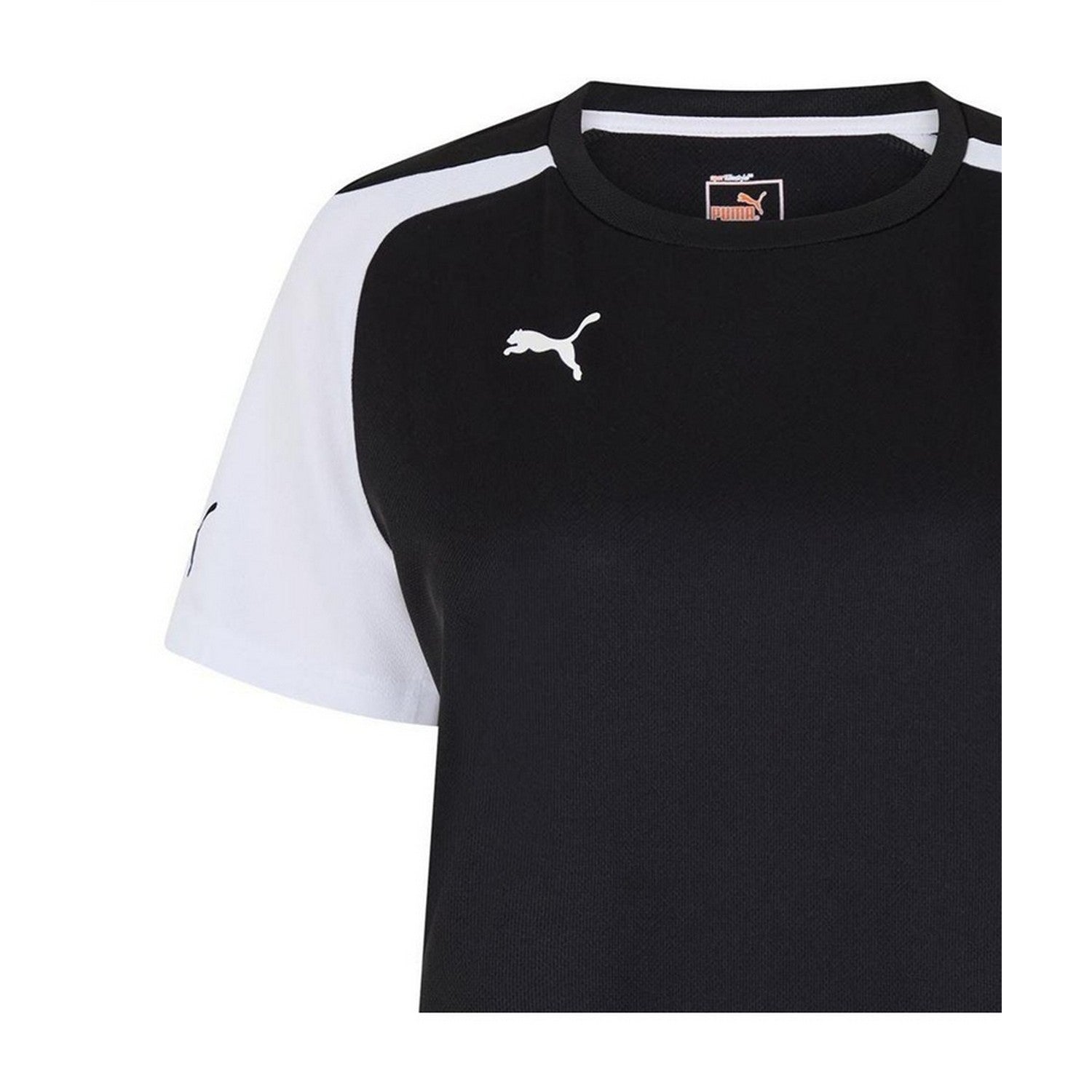 Black-White - Side - Puma Womens-Ladies Speed Short-Sleeved T-Shirt