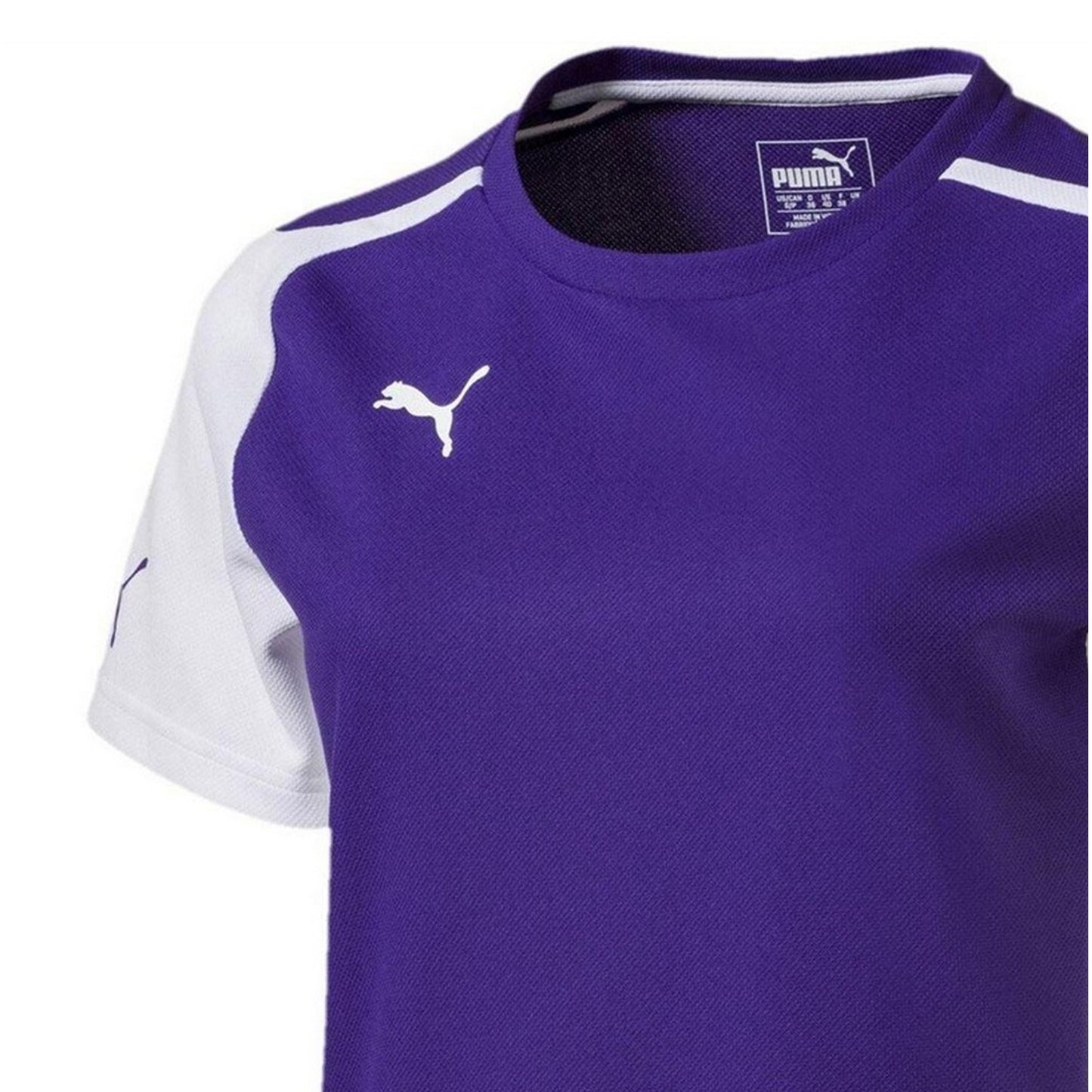 Purple-White - Side - Puma Womens-Ladies Speed Short-Sleeved T-Shirt