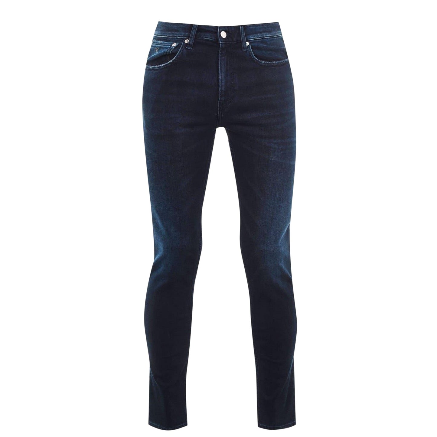 Blue Black - Front - Calvin Klein Mens Skinny Jeans