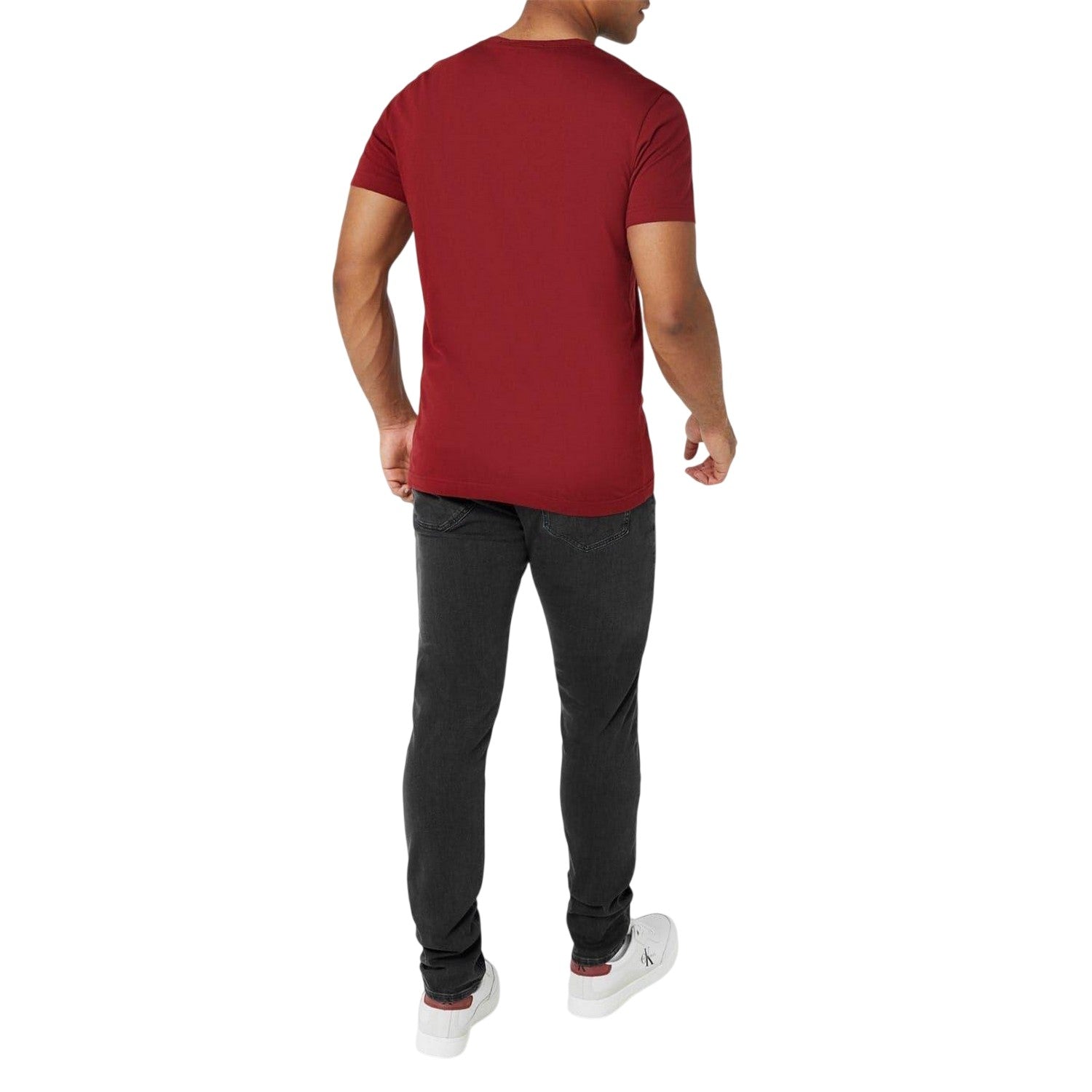 Grey - Back - Calvin Klein Mens Skinny Jeans