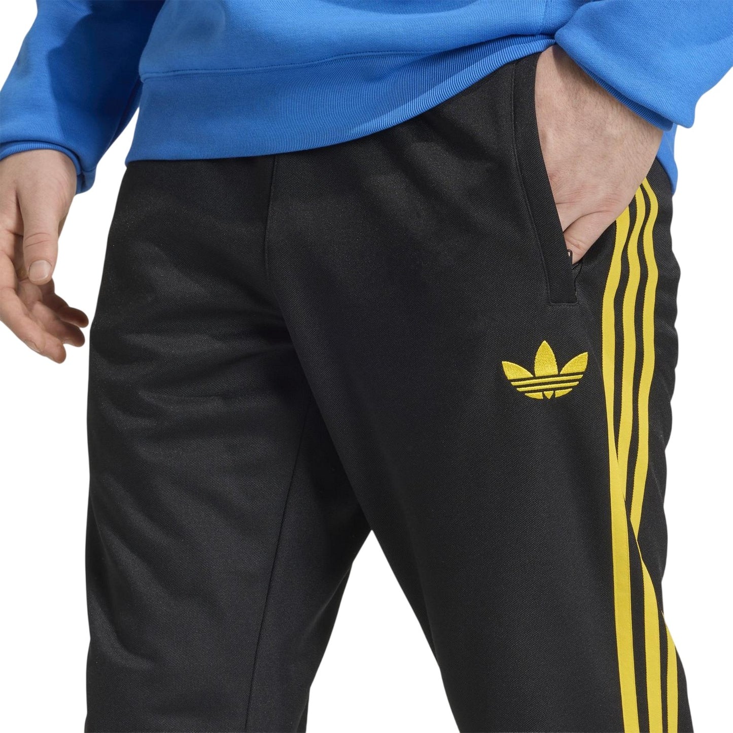 Black - Side - Adidas Mens Manchester United FC Jogging Bottoms
