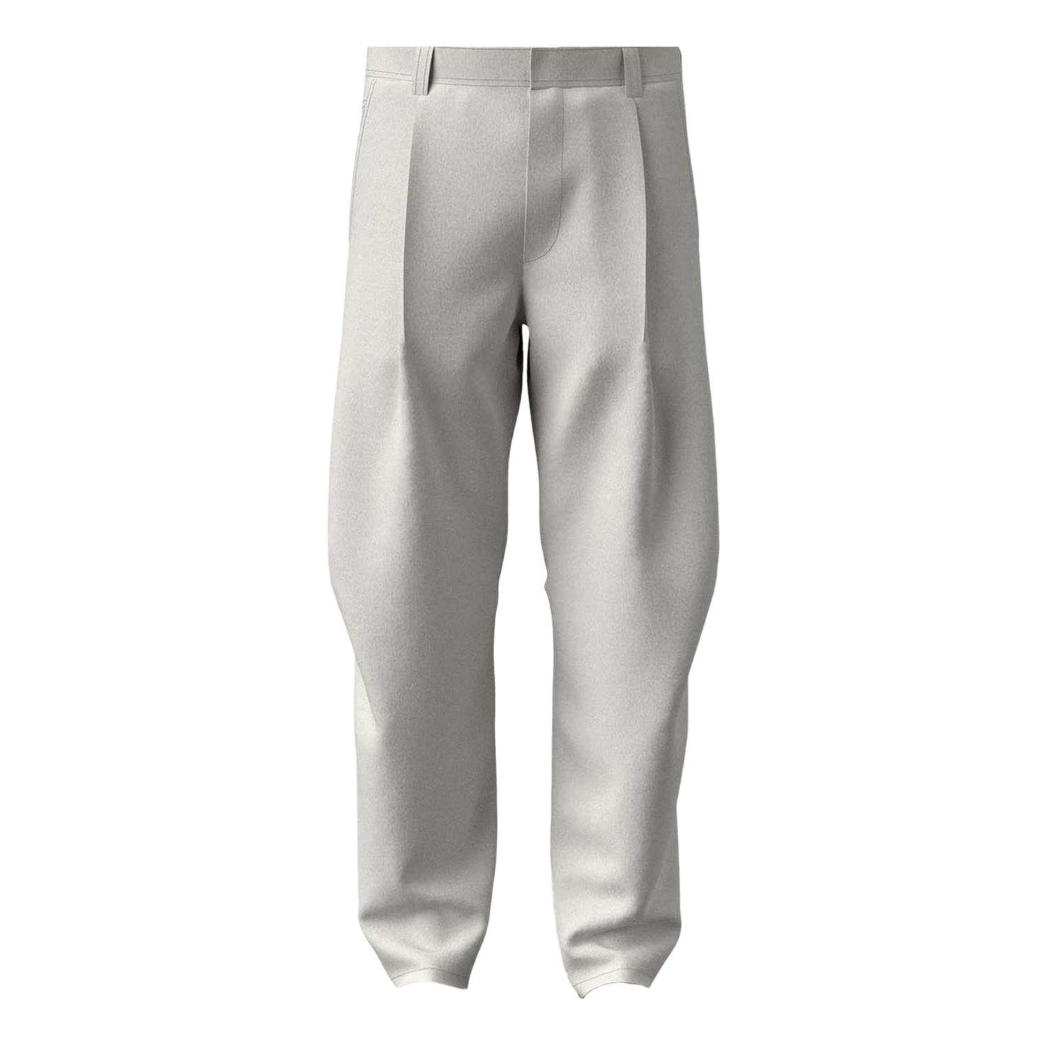 White - Front - Diesel Mens Arthur Relaxed Fit Trousers