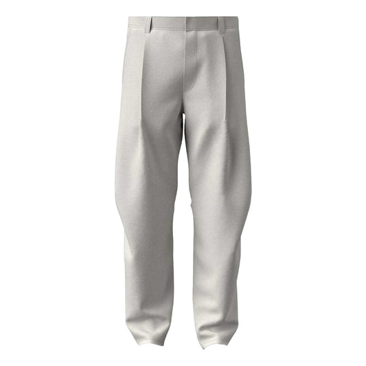 White - Front - Diesel Mens Arthur Relaxed Fit Trousers