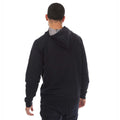 Navy - Back - Weekend Offender Mens Justify Checked Trim Hoodie