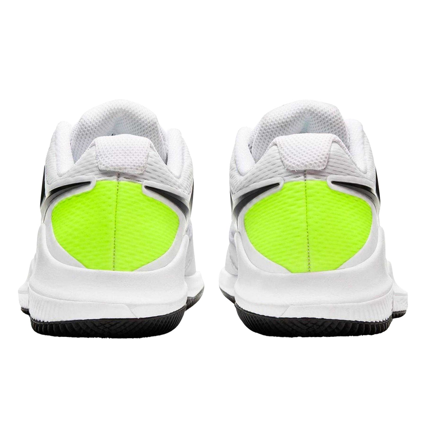 White-Black - Back - Nike Childrens-Kids Vapor X Tennis Shoes