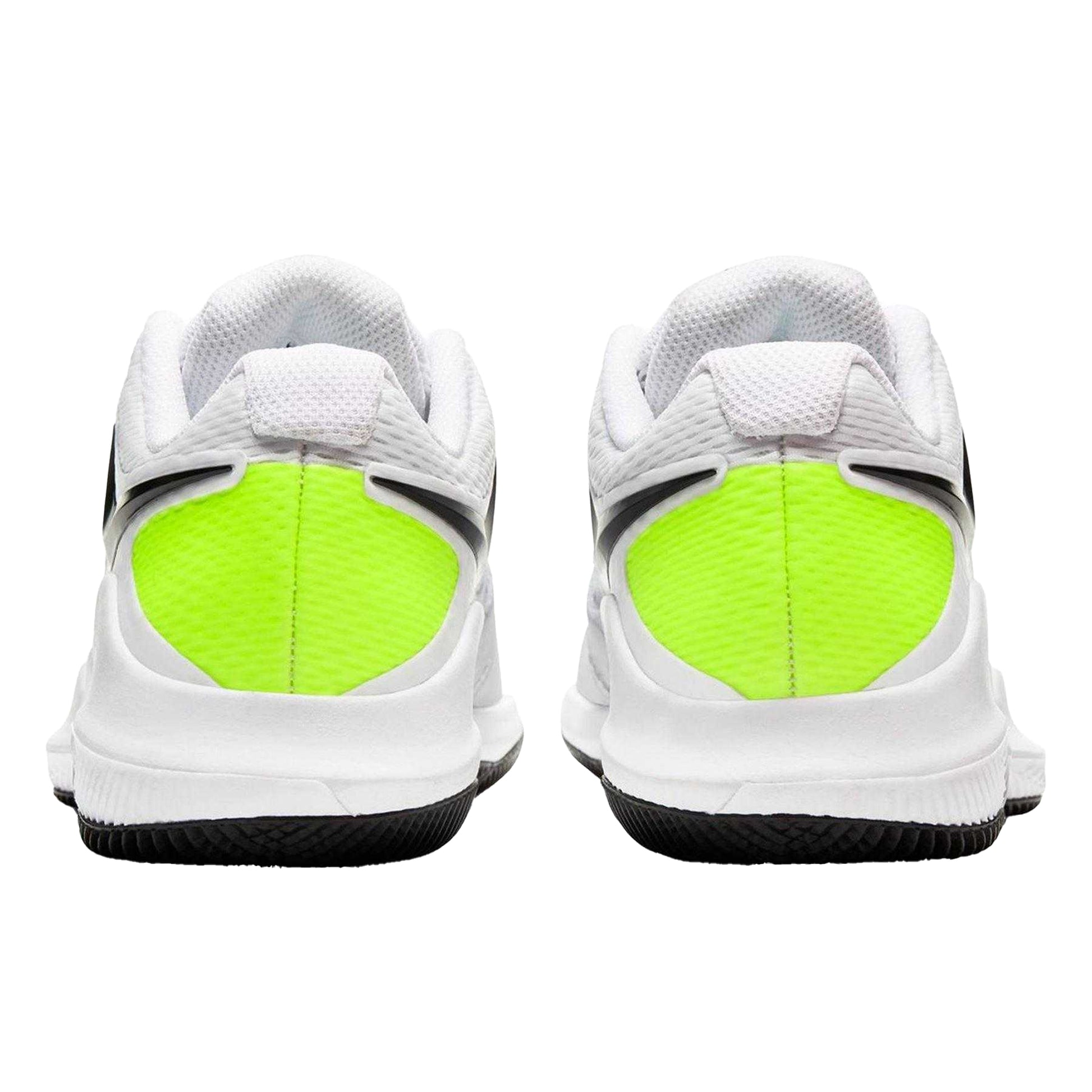 White-Black - Back - Nike Childrens-Kids Vapor X Tennis Shoes