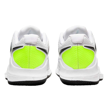 White-Black - Back - Nike Childrens-Kids Vapor X Tennis Shoes