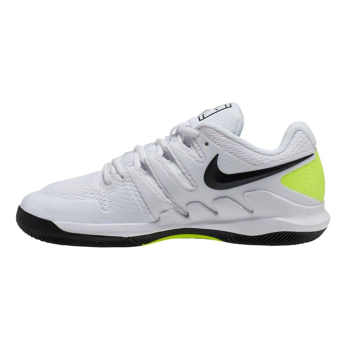 White-Black - Side - Nike Childrens-Kids Vapor X Tennis Shoes