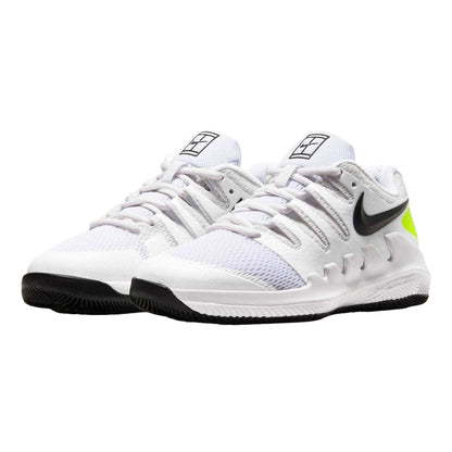 White-Black - Pack Shot - Nike Childrens-Kids Vapor X Tennis Shoes