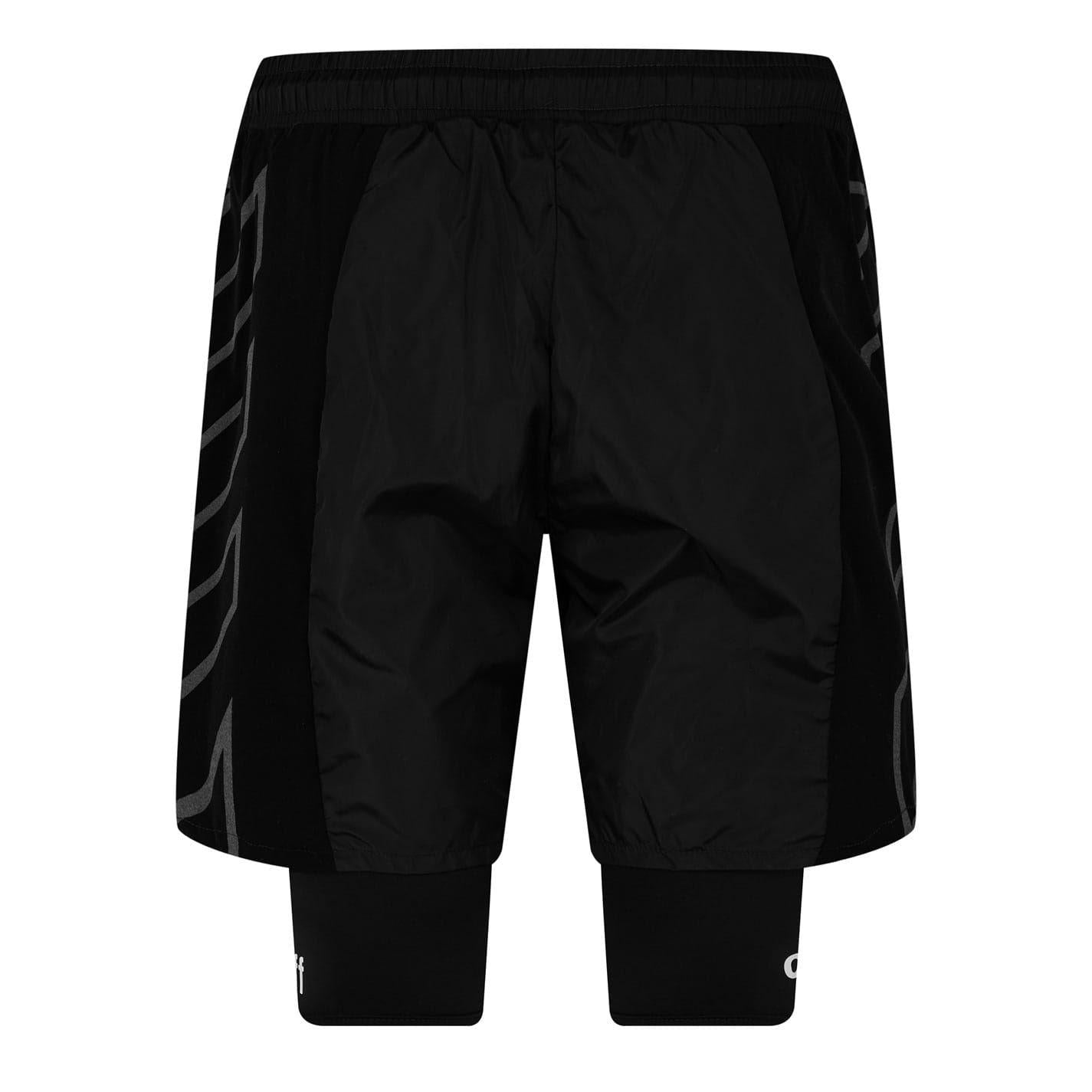 Black - Back - Off White Mens Diag Arrow Shorts
