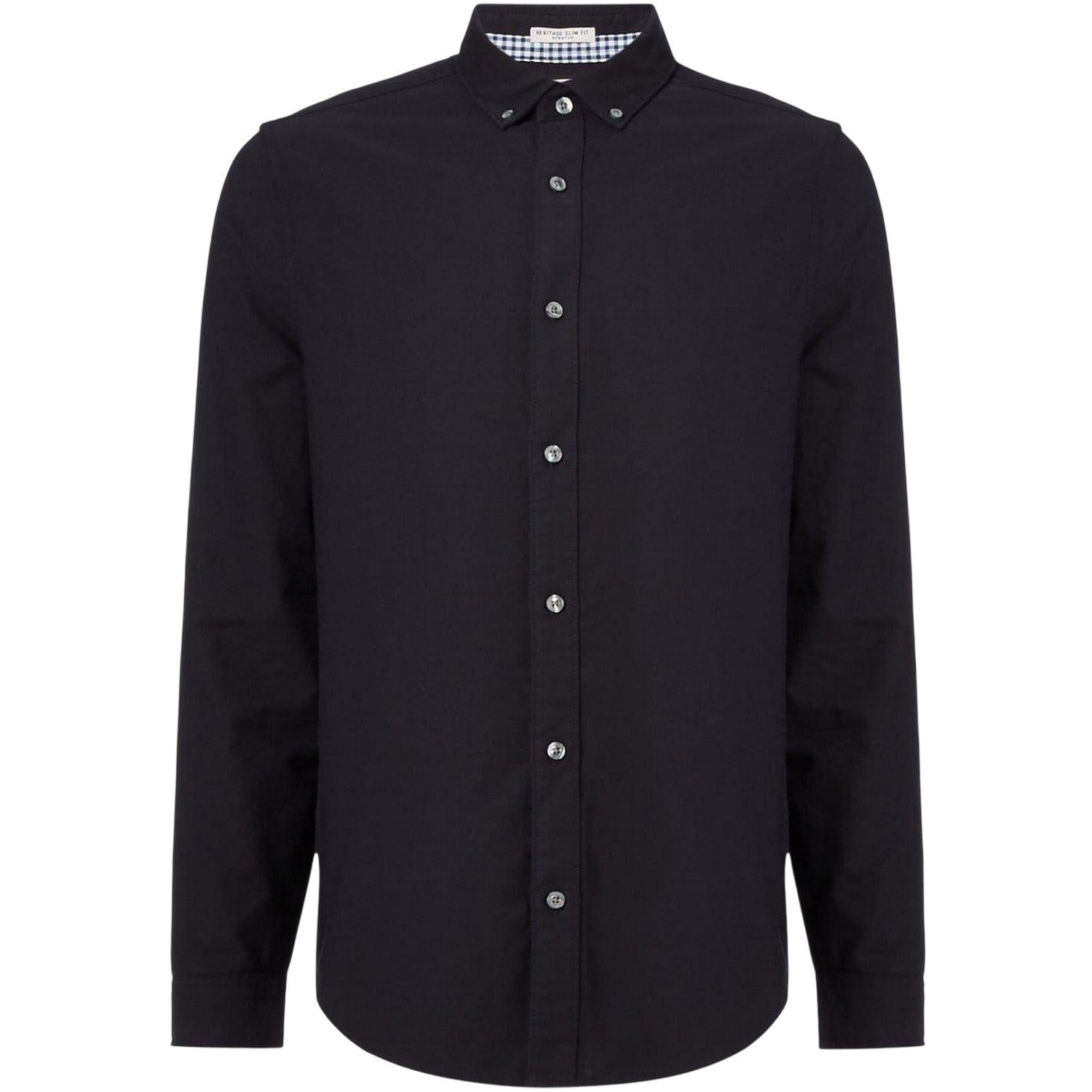Dark Sapphire - Front - Original Penguin Mens Sticker Pete EcoVero Long-Sleeved Shirt