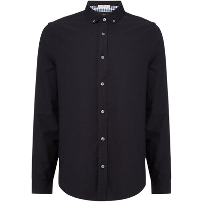 Dark Sapphire - Front - Original Penguin Mens Sticker Pete EcoVero Long-Sleeved Shirt