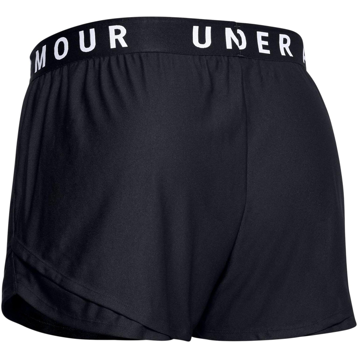 Black - Back - Under Armour Womens-Ladies Play Up Athletic Shorts