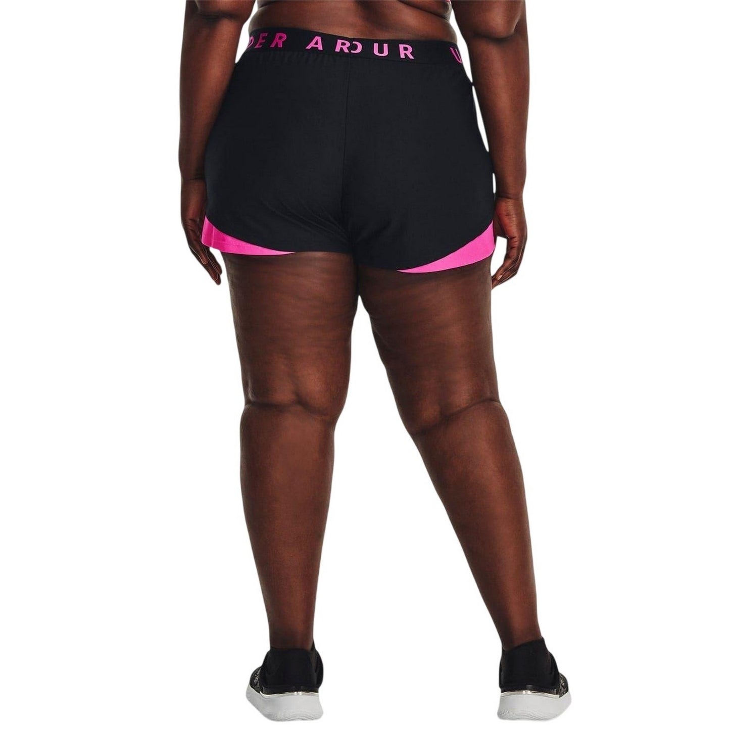 Black-Pink - Lifestyle - Under Armour Womens-Ladies Play Up Athletic Shorts