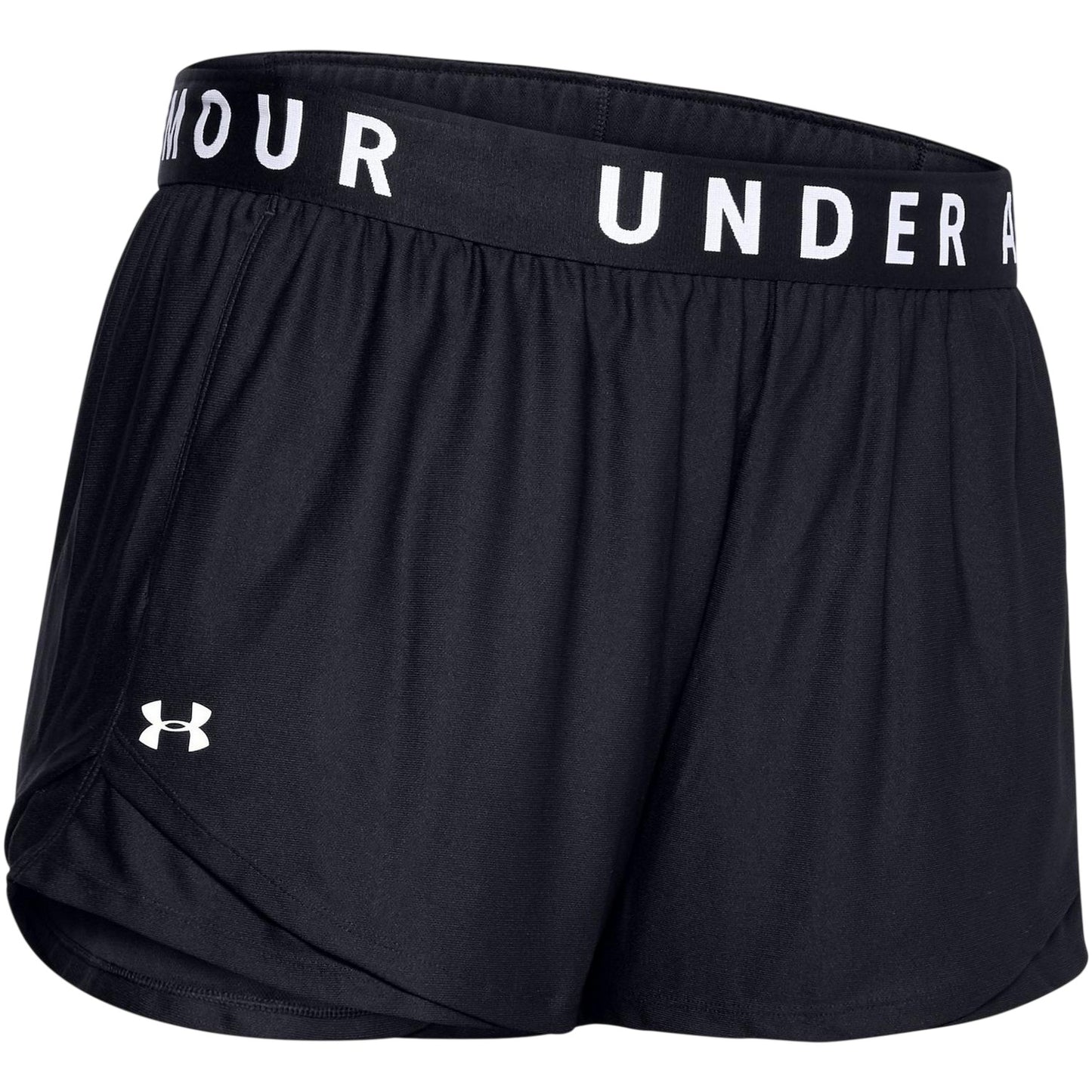 Black - Front - Under Armour Womens-Ladies Play Up Athletic Shorts