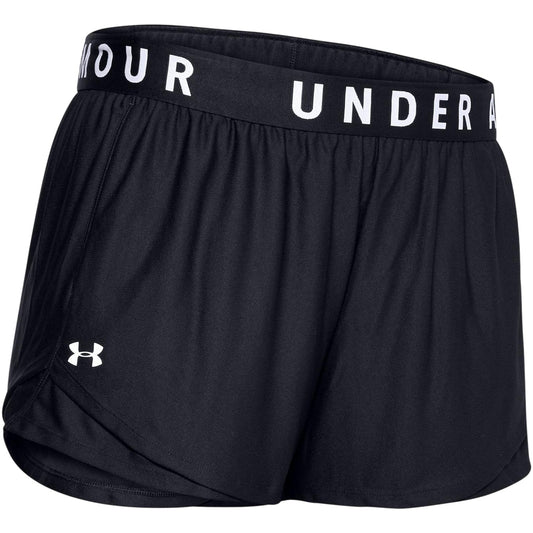 Black - Front - Under Armour Womens-Ladies Play Up Athletic Shorts