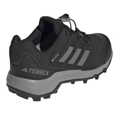 Core Black - Back - Adidas Childrens-Kids Terrex GORE-TEX Hiking Shoes